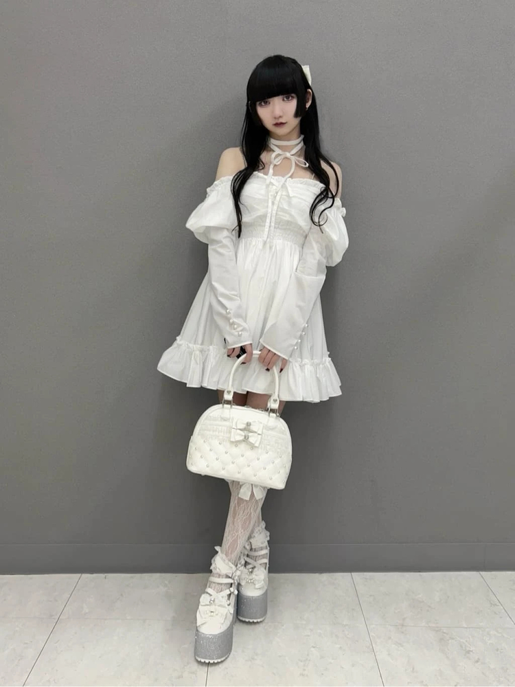 Ank Rouge オフショルドーリーワンピース オフショルドーリー