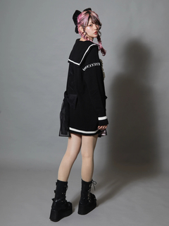 Bemqinハートセーラーニット