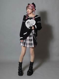 Bemqinハートセーラーニット