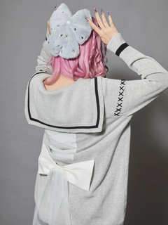 Bemqinハートセーラーニット