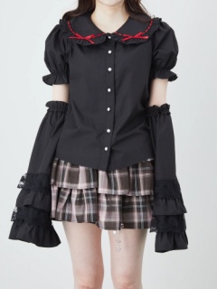 はしごリボン姫袖ブラウス