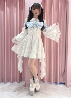 Bigリボン姫袖ブラウス