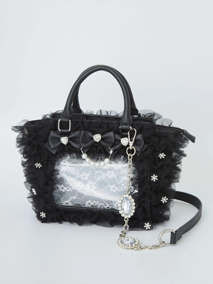 【追加生産分】確定ファンサのおまじないチュールフリルBag(ホワイト)