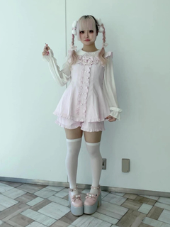 エナメルリボン厚底ローファー