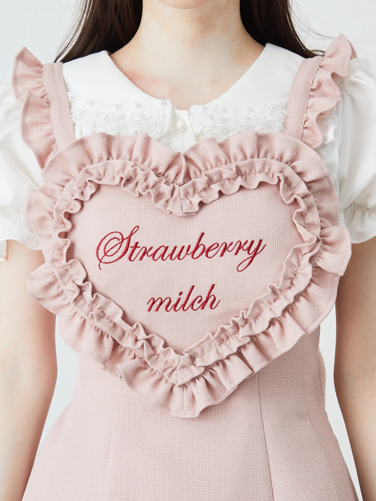 Ank Rouge ハートエプロン セットアップ ピンク ハートエプロンセットアップ - Ank Rouge(アンクルージュ)の