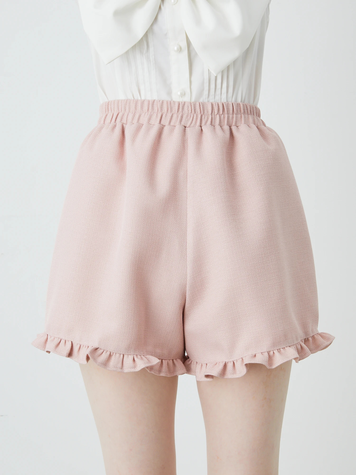 ank rouge ハートエプロンセットアップピンク