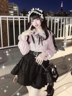 おリボンヘッドドレス