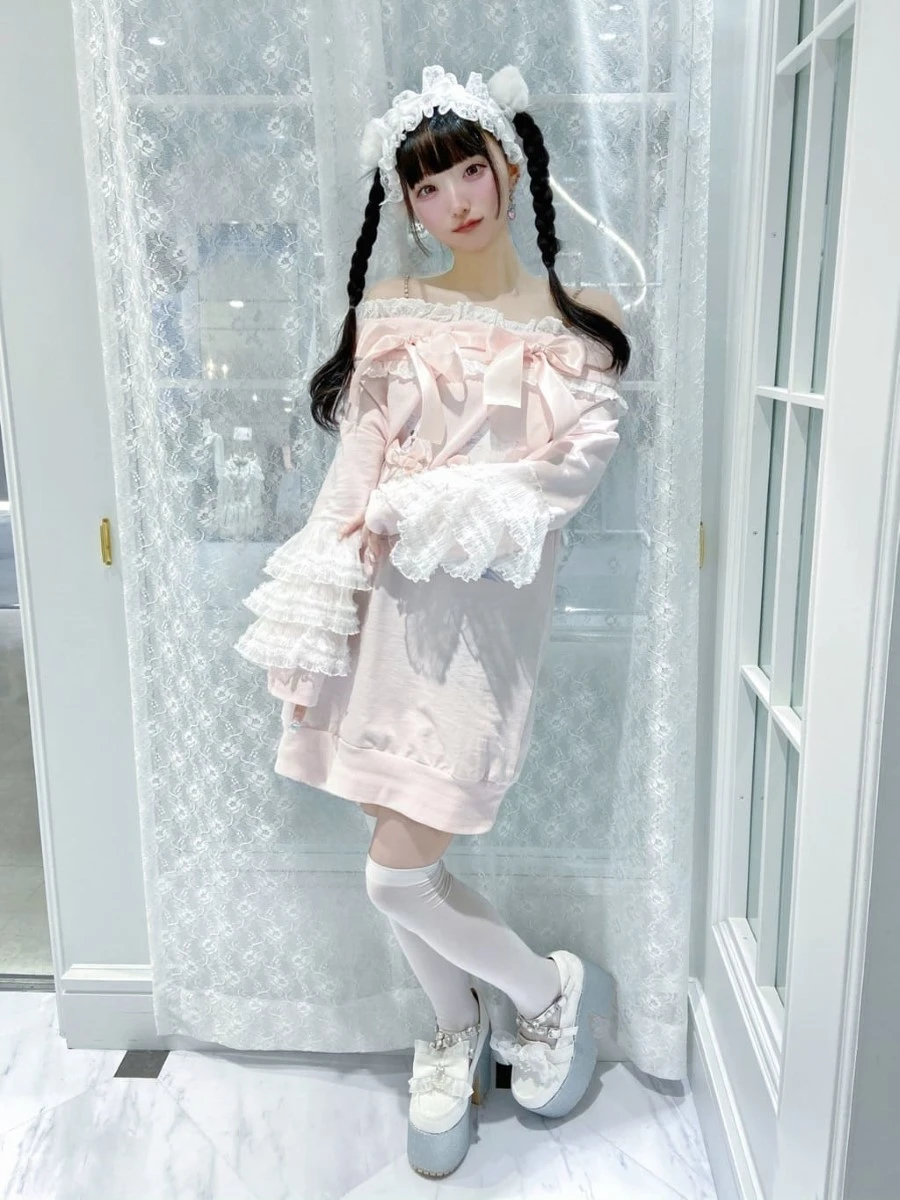AMBIDEX Store △〇30/1天竺 チェリーレース プルオーバー(F