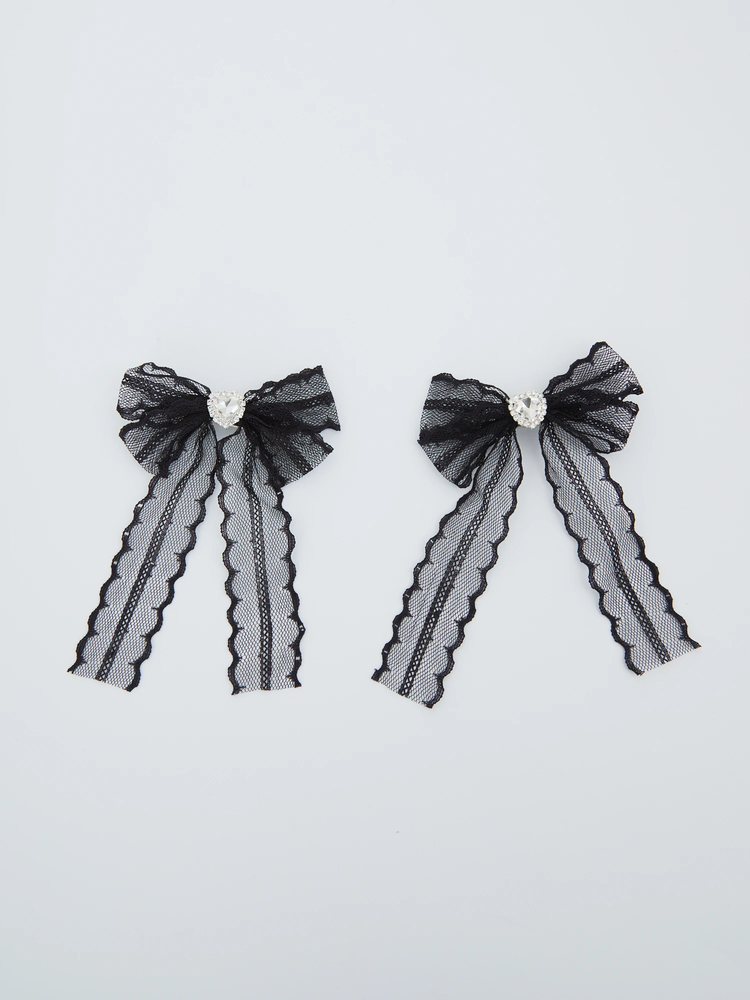 レースリボンバレッタSET - Ank Rouge(アンクルージュ)のヘッドアクセ