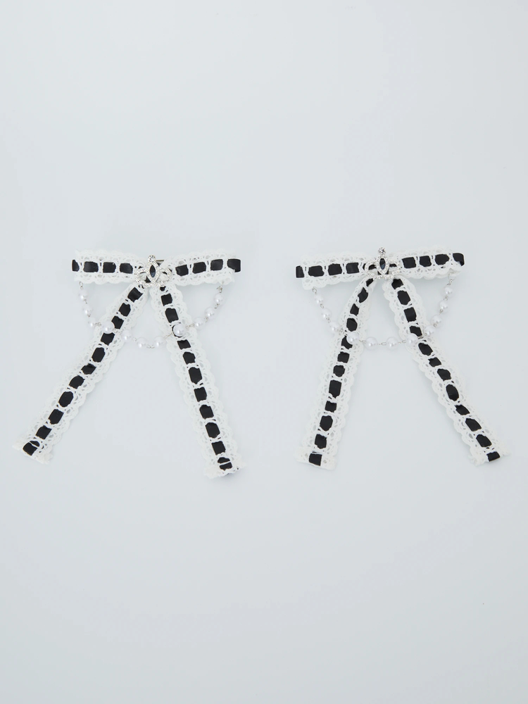 はしごレースリボンバレッタSET - Ank Rouge(アンクルージュ)のヘッド