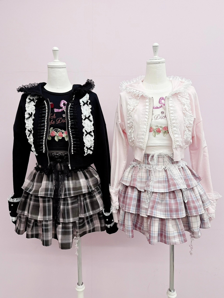 StrawberryぐるぐるTOPS - Ank Rouge(アンクルージュ)のTシャツ