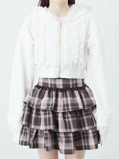 フリフリレースショートパーカー