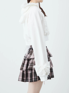 フリフリレースショートパーカー