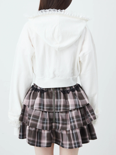 フリフリレースショートパーカー