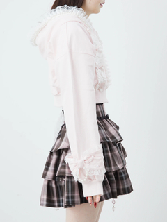 フリフリレースショートパーカー