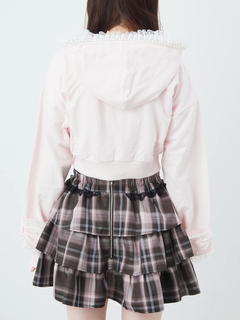 フリフリレースショートパーカー