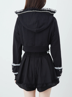 フリフリレースショートパーカー