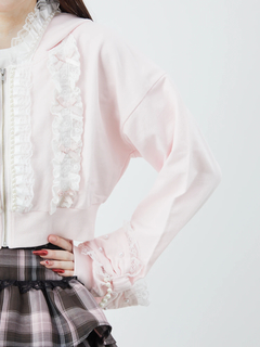 フリフリレースショートパーカー