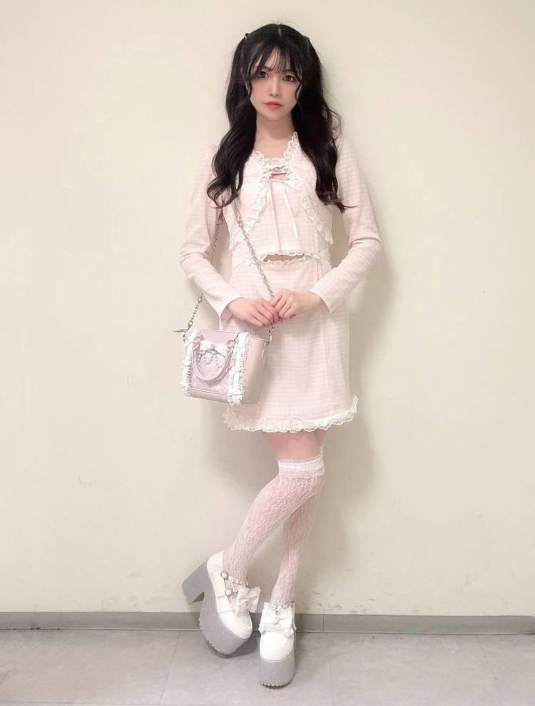 おなかチラ開きアンサンブル - Ank Rouge(アンクルージュ)のワンピース