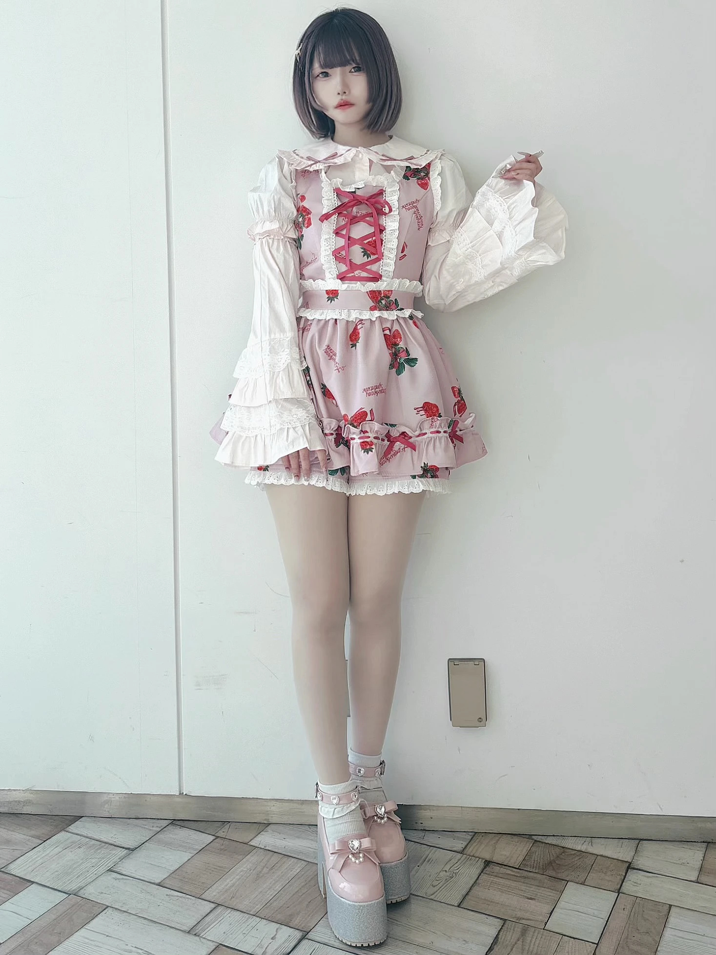 アンクルージュ Strawberry Syndrome セットアップ 苺 量産 Ank Rouge（アンクルージュ） ワンピース STRAWBERRY SYNDROME