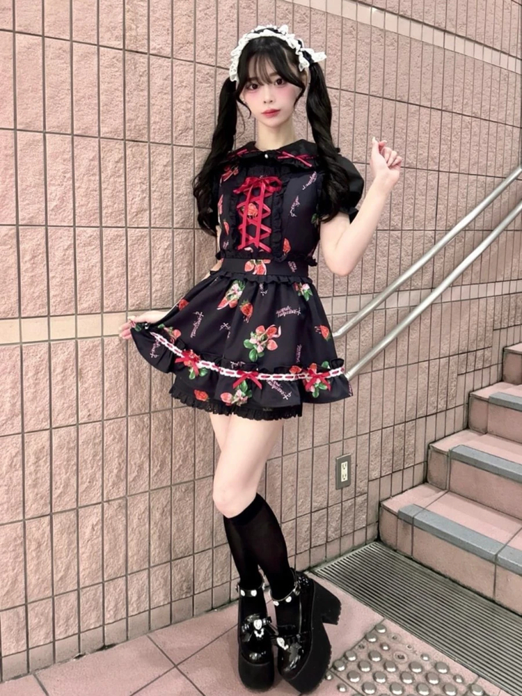 アンクルージュ Strawberry Syndrome セットアップ 苺 量産 Strawberry Syndrome プリンセスSetup - Ank Rouge(アン