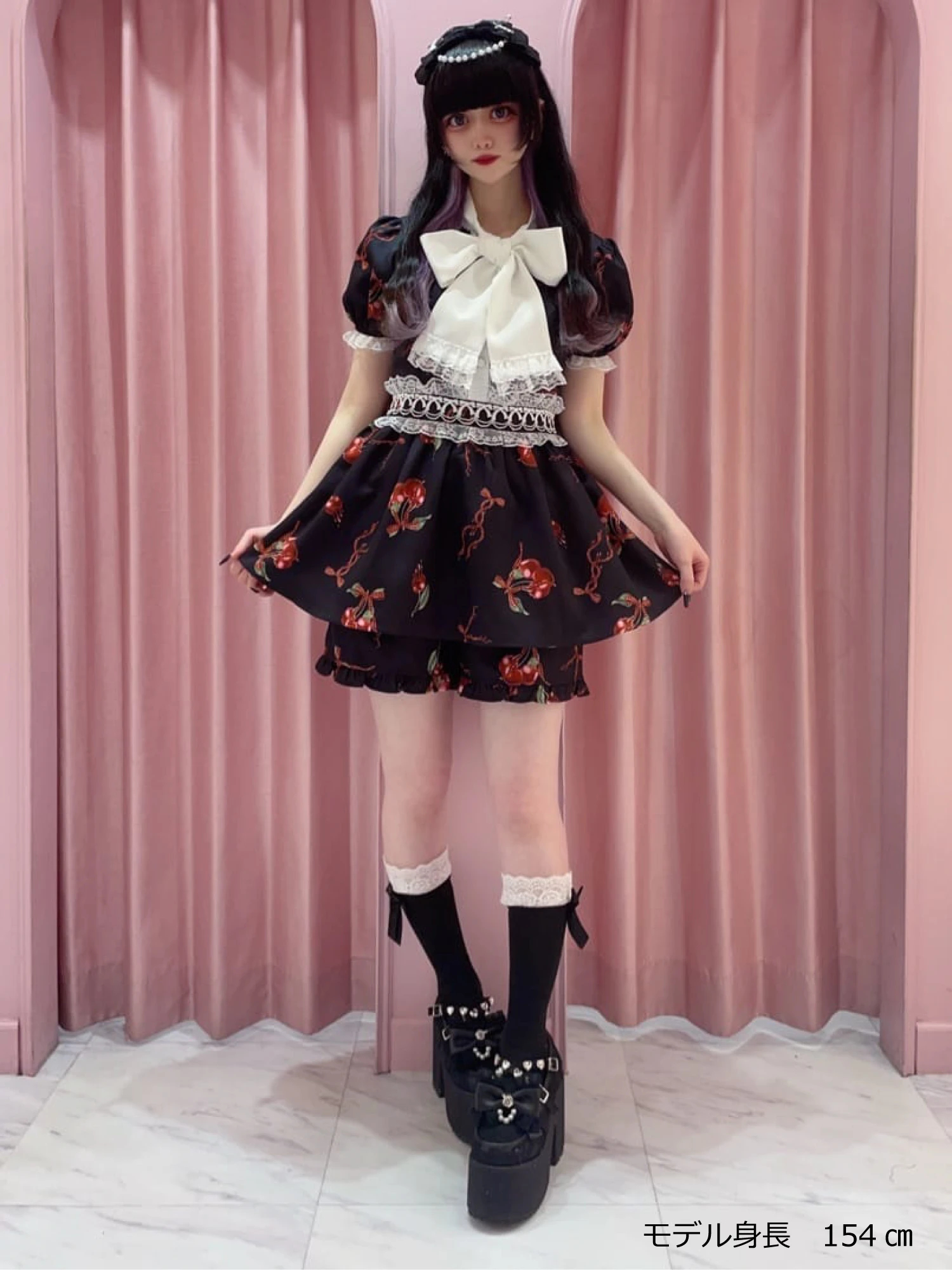 y2k 赤タータンチェックセットアップ グランジフェアリー NANA