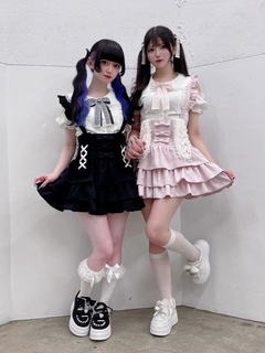 うさみみサス付きティアードスカパン