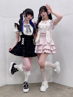うさみみサス付きティアードスカパン