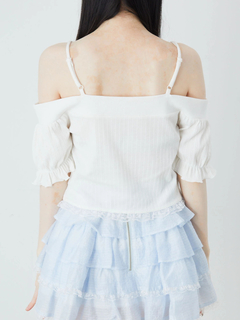 リボンネコちゃんオフショルテレコTOPS