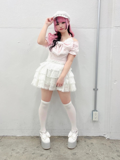 リボンネコちゃんオフショルテレコTOPS
