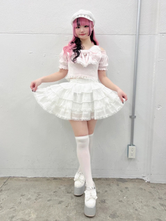リボンネコちゃんオフショルテレコTOPS
