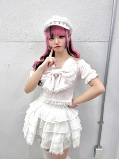リボンネコちゃんオフショルテレコTOPS
