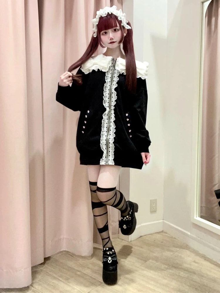 おリボンBigパーカー - Ank Rouge(アンクルージュ)のパーカ