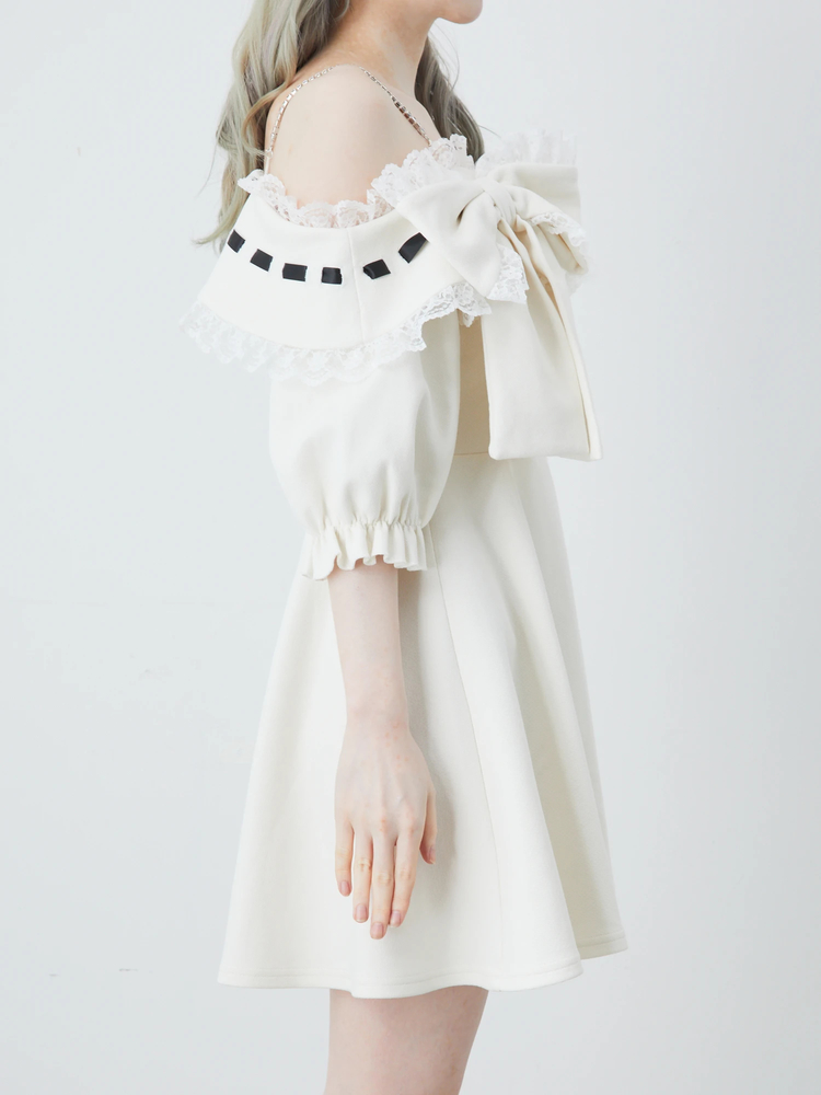 ワンピース YILON FRENCH DOT OP IVORY French dot op – YILON