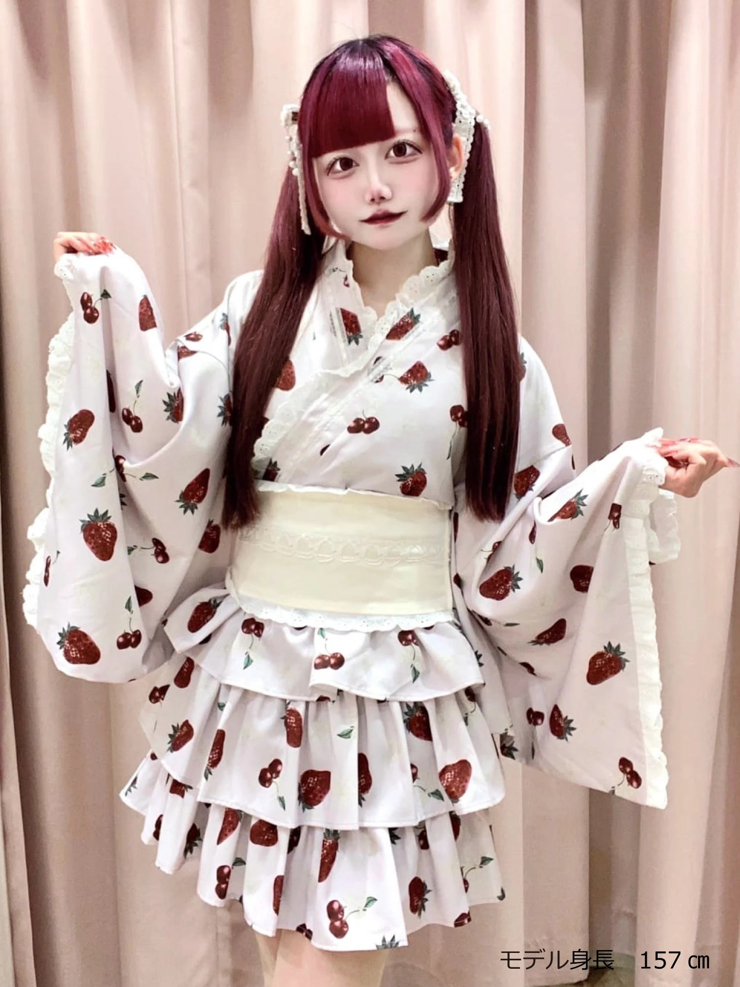 cherry berry princess 浴衣ワンピース - Ank Rouge(アン
