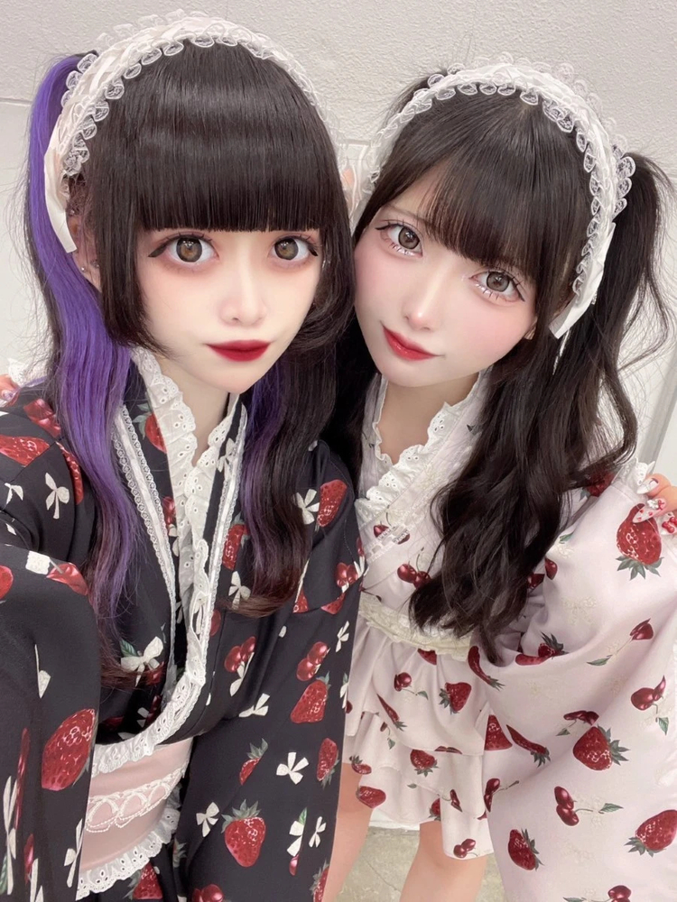 cherry berry princess 浴衣ワンピース - Ank Rouge(アン