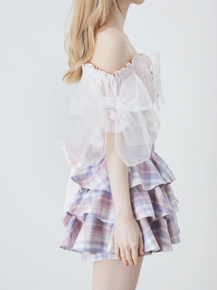 オーガンジーおリボンTOPS