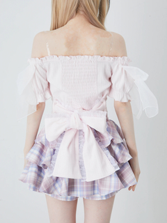 オーガンジーおリボンTOPS