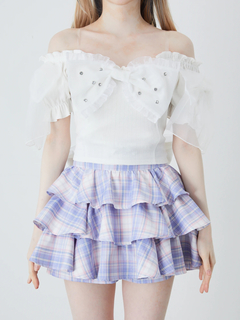 オーガンジーおリボンTOPS