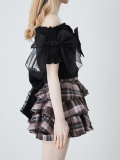 オーガンジーおリボンTOPS