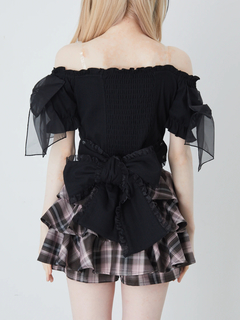 オーガンジーおリボンTOPS