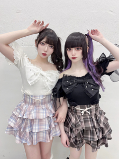 オーガンジーおリボンTOPS