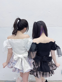 オーガンジーおリボンTOPS