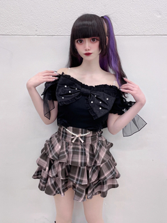 オーガンジーおリボンTOPS