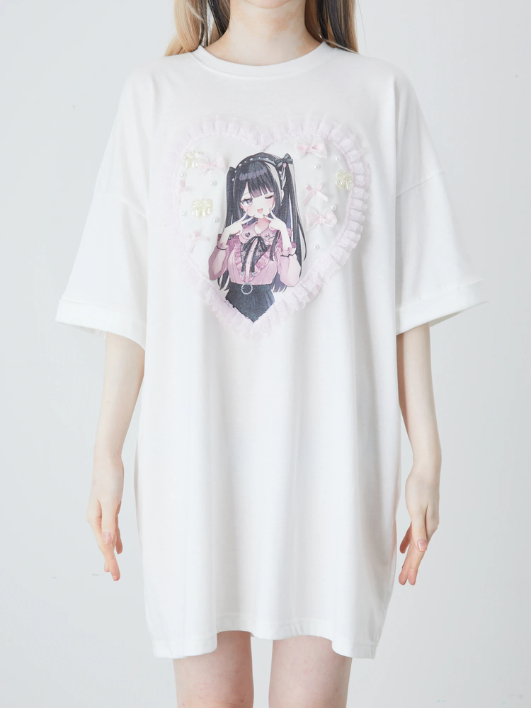yui❣️AndyダークグレーセットアップL ゆいみすコラボBIGTE - Ank Rouge(アンクルージュ)のTシャツ