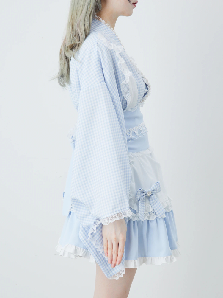 ギンガムメイド浴衣ドレス - Ank Rouge(アンクルージュ)の浴衣