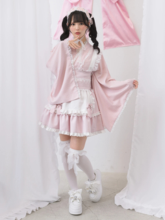 ギンガムメイド浴衣ドレス
