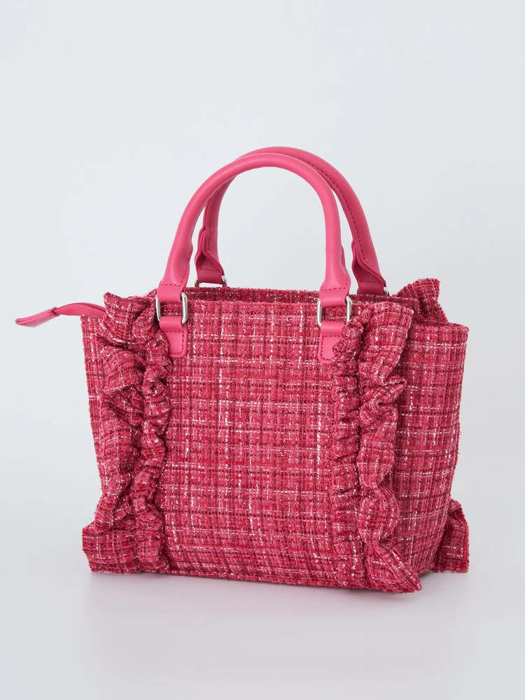 ank Rouge 確定ファンサのおまじないツイードBag 小 サックスブルー 新色＆再販】確定ファンサのおまじないツイードBag 小 - Ank