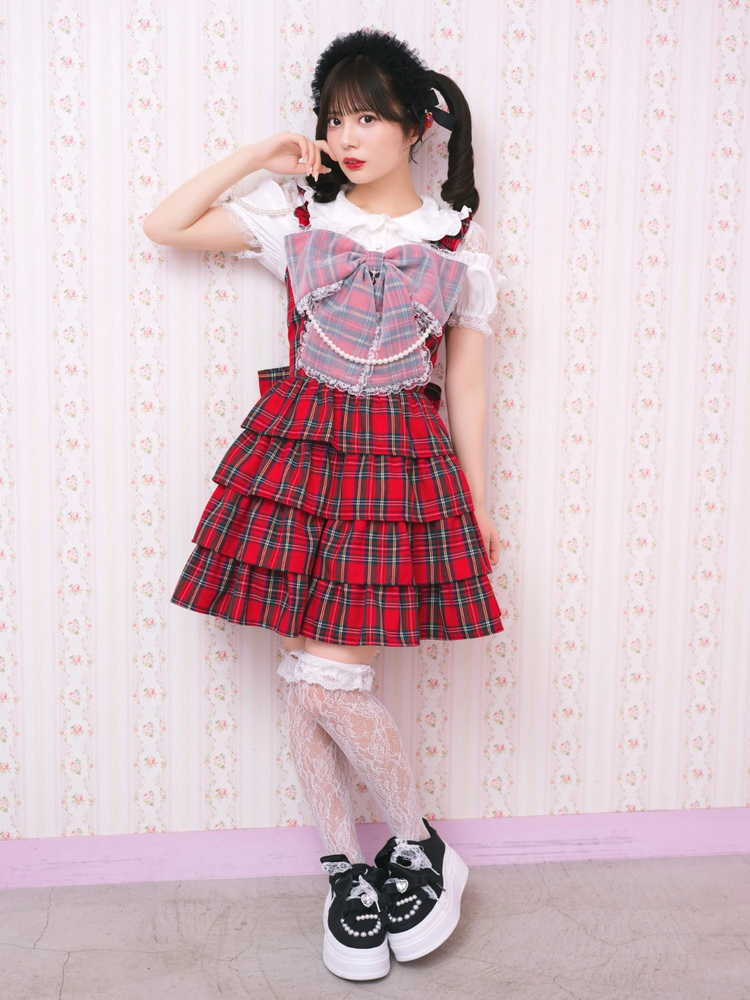 新品未使用 IMVAL Heart Shirt［BLK］ハートフリルブラウス 黒 セール】フリルハートTシャツ（Tシャツ/カットソー）｜Achic