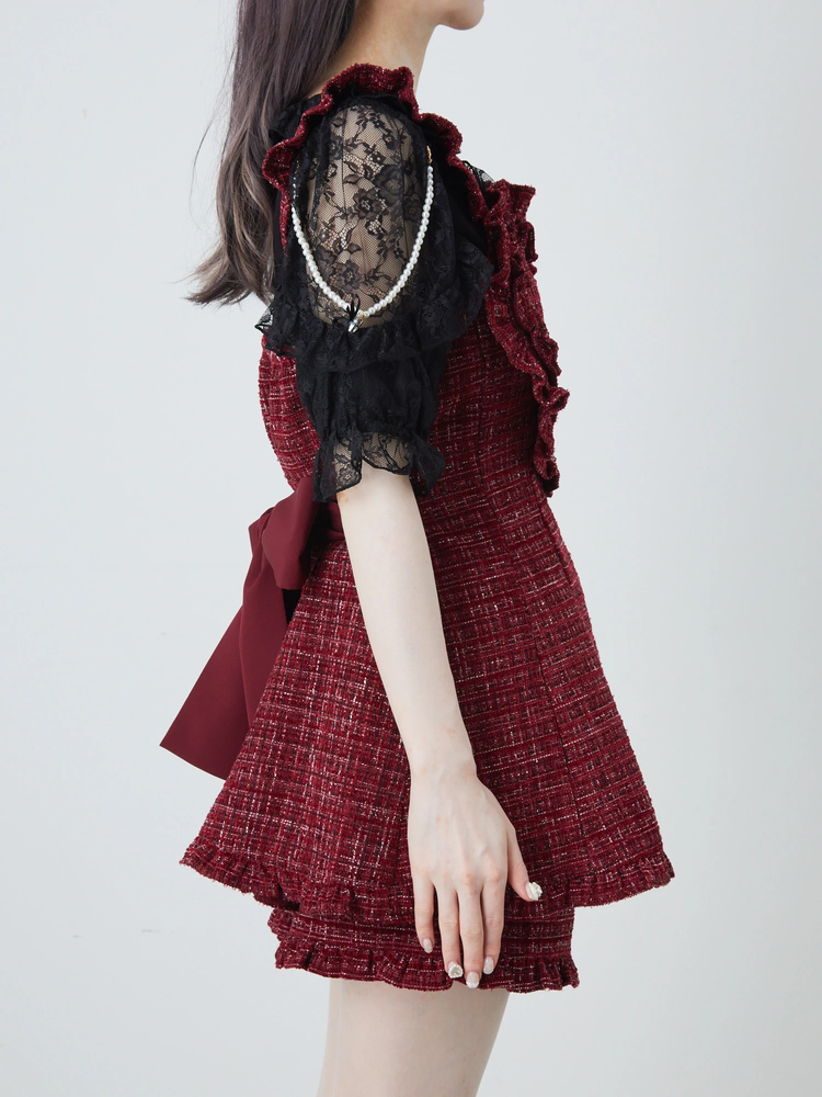 ハートエプロンツイードSETUP - Ank Rouge(アンクルージュ)の